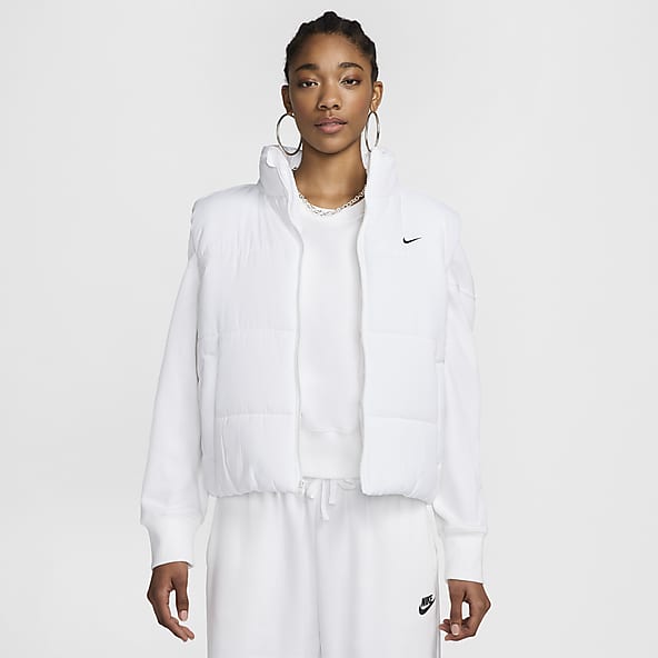 Nike white down jacket cheap